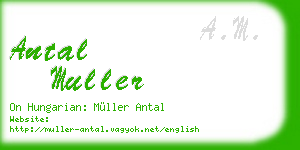 antal muller business card